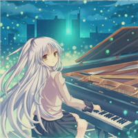 9张超绝！唯美弹钢琴二次元少女头像合集