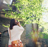 女生仰望天空的清新头像合集 28张好看的唯美女生头像