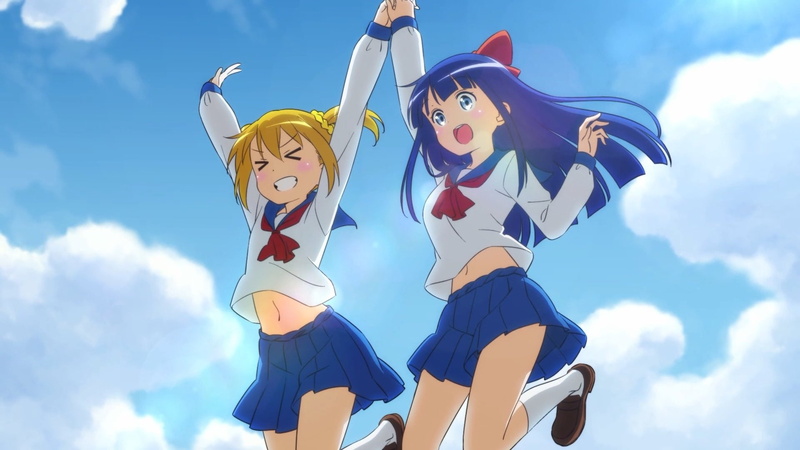 《Pop Team Epic》高清壁纸 波波子与皮皮美 1080P版本