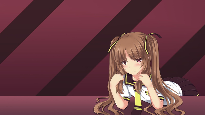 《在盛夏等待》动漫少女渐变壁纸 高清1080P