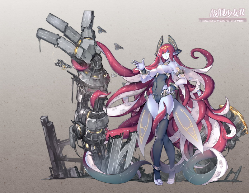 碧蓝航线舰娘 金发蓝眼双马尾少女 4K超清手机壁纸