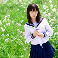 48张清新校服女生头像合集 适合当QQ头像的唯美风格