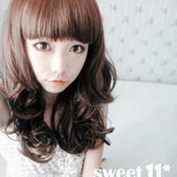 48张简约好看的QQ女生卷发头像合集