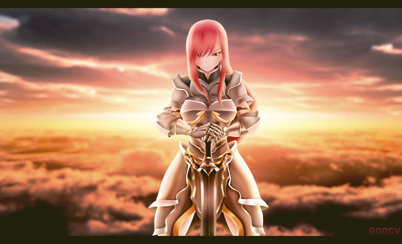 妖精尾巴艾露莎等二次元战士壁纸合集