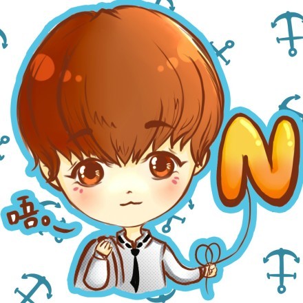 王俊凯手持字母气球的漫画表情包来啦