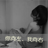 女生伤感背影带字QQ头像 给不起的幸福争取不来