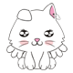 软乎乎的白色小猫咪表情包来啦