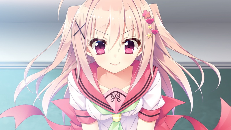 超清1080P！红眸金发少女 身穿校服的《时光织绊》心动壁纸