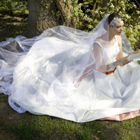 48张小清新婚纱照女生唯美头像合集