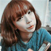 48张清纯齐刘海正脸女生头像合集