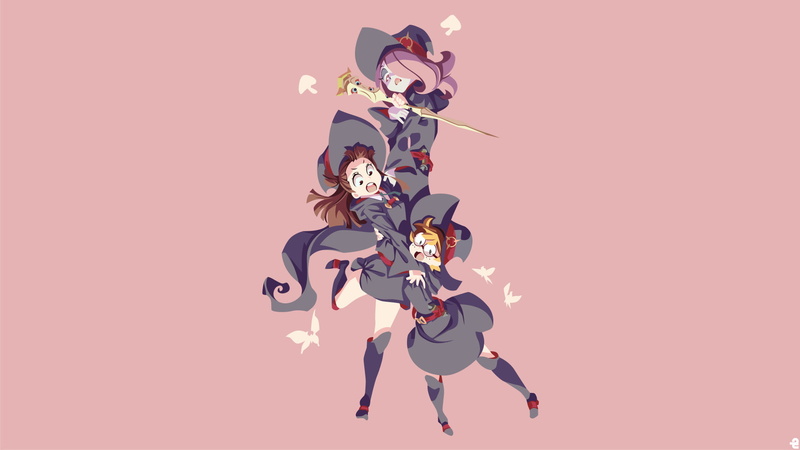 《小魔女学园》三位主角高清壁纸 1080P分辨率