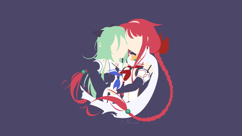 舰娘山风川风高清壁纸