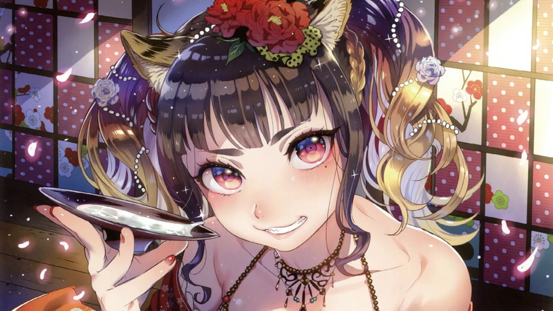 动漫少女日常穿搭氛围感壁纸