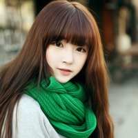 48张清纯齐刘海正脸女生头像合集