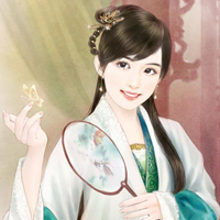 48张绝美古风漫画女生头像 适配QQ的古典氛围感女头