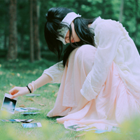 丝带蒙眼女生头像合集 48张唯美氛围感头像