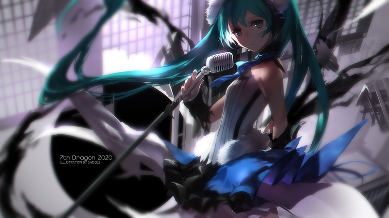 超绝初音未来同人壁纸合集 绿发双马尾美少女高清图