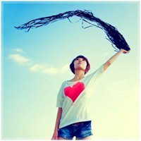 女生仰望天空的清新头像合集 28张好看的唯美女生头像