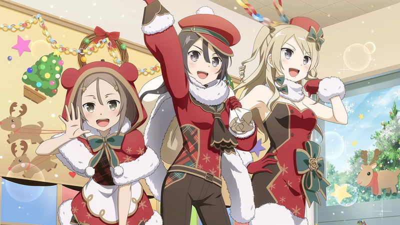 《结城友奈是勇者》圣诞主题高清壁纸合集 楠芽吹,三好夏凛,弥勒夕海子,犬吠埼风,2K分辨率,圣诞主题