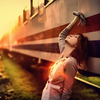 抬头望天的女生头像合集 48张唯美氛围感头像