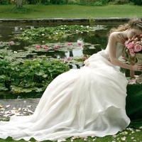 48张小清新婚纱照女生唯美头像合集