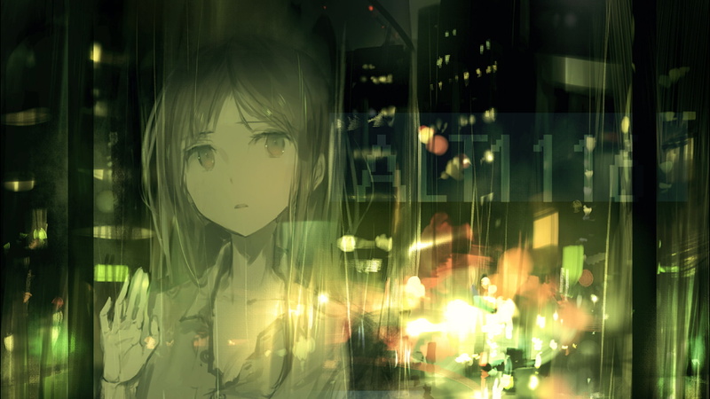 橱窗里的二次元少女模特 氛围感拉满的零售陈列壁纸