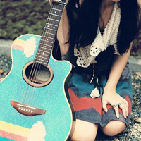 36张氛围感拉满！弹吉他的清新女生头像合集