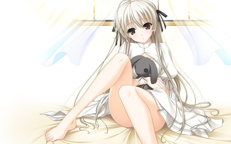 这组壁纸太戳少女心了！软萌动漫少女兔兔玩偶高清图合集