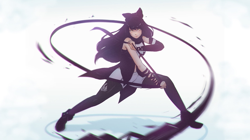 RWBY同人画师笔下的黑发猫女壁纸合集