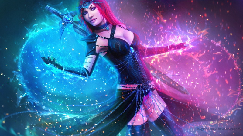 《英雄联盟粉发二次元少女壁纸合集》