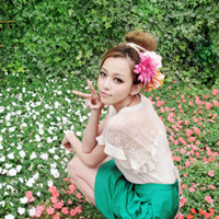 头上戴花的清新女生头像合集 48张美图上线