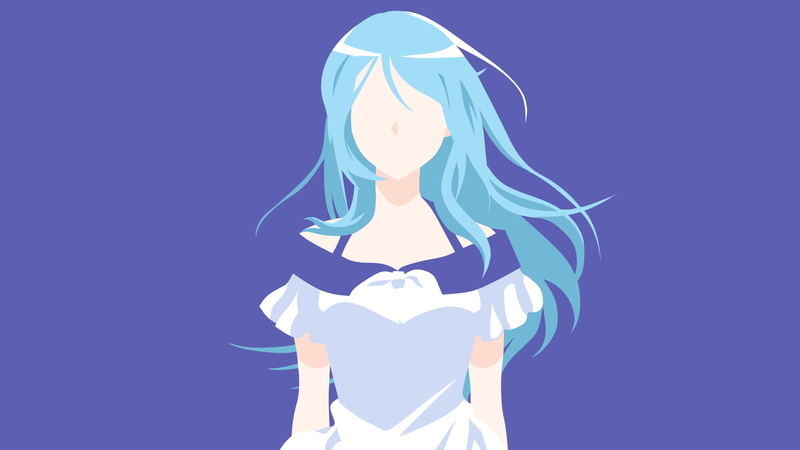 《网瘾少女的治愈日常！这款极简风动漫壁纸太戳人》