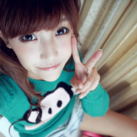 48张清纯齐刘海正脸女生头像合集