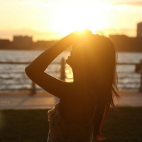 逆光夕阳氛围感女生头像合集 48张