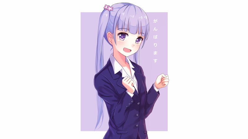 《New Game!》青叶穿校服的高清壁纸来啦！