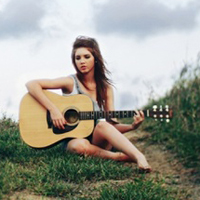 抱着吉他的文艺女生头像合集 共46张