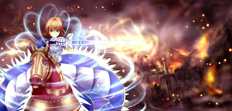 这组Fate系列壁纸超戳人