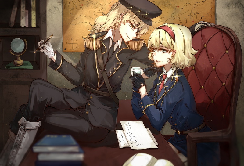 东方爱丽丝玛格特罗伊德壁纸合集 军装打光动漫壁纸