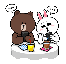 用黑白熊表情包讲了个甜甜的恋爱小故事