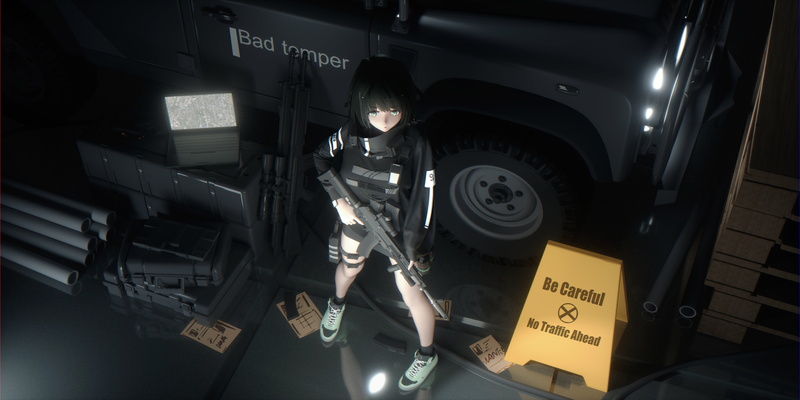 2K科幻风少女壁纸！Bangeningmeng原创动漫壁纸