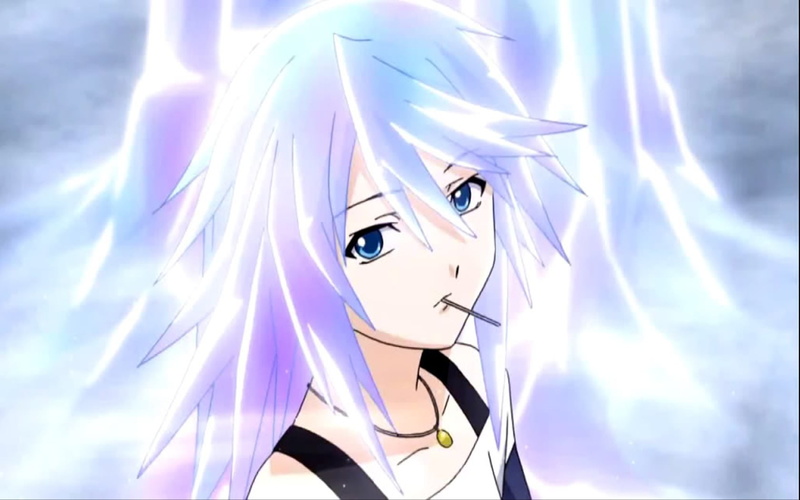 《吸血鬼与十字架》雪女白雪美澄 户外蓝天特写壁纸