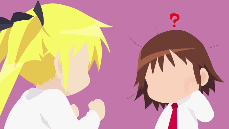 《暗杀少女》极简风高清壁纸 1080P 索尼娅&折部安奈