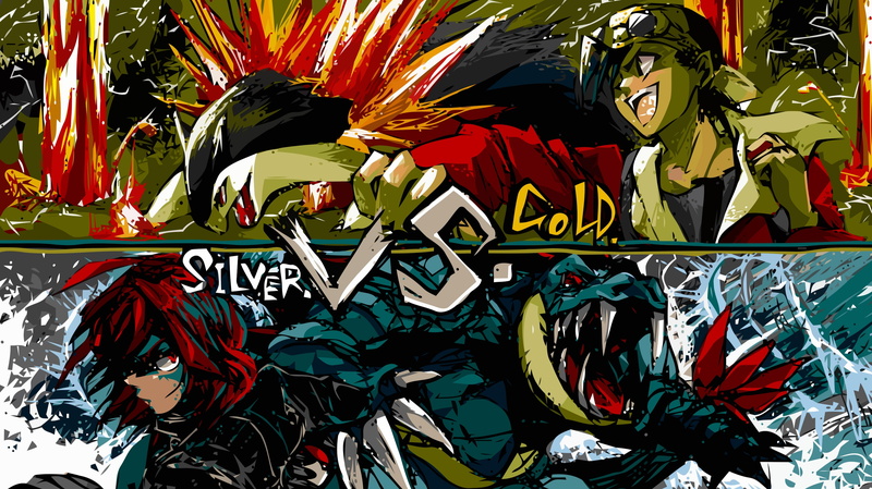 火暴兽x二次元手绘风宝可梦高清壁纸