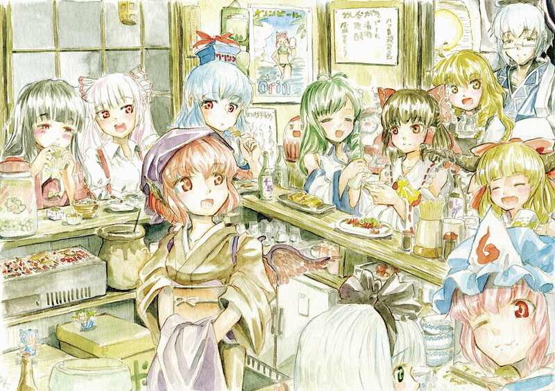 《东方Project》高清壁纸合集：藤原妹红、蓬莱山辉夜等角色登场