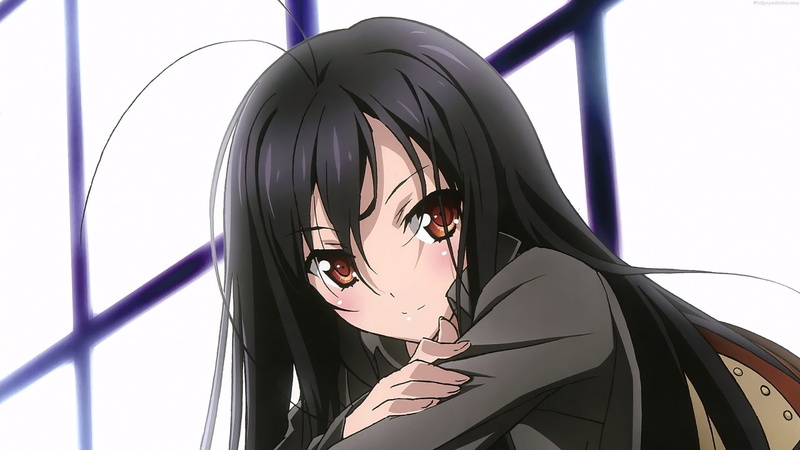 《加速世界黑雪姬高清壁纸合集 黑发少女正面镜头1080P》