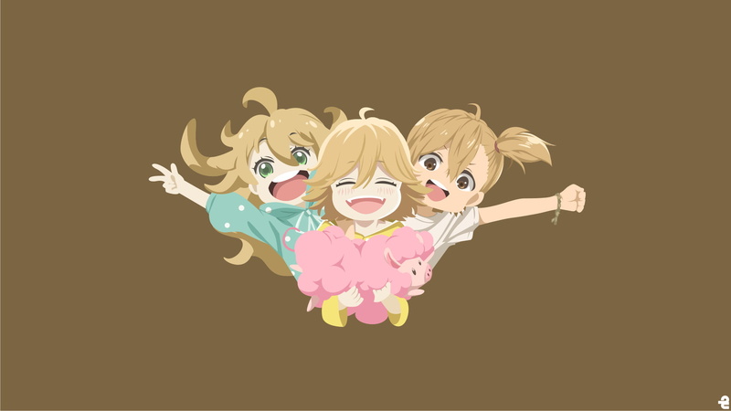 这是跨次元的治愈番壁纸合集！甜蜜稻妻&元气囝仔&乌冬面之国的金色毛球 动漫联动壁纸