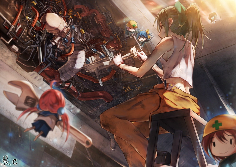 舰娘合集壁纸 那珂 夕立 高清720P