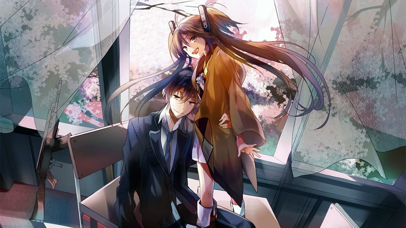 《漆黑的子弹》高清壁纸合集 里见莲太郎与蓝原延珠的超飒同框