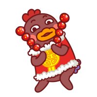 超贱小幺鸡出喜庆款表情包啦