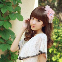 头上戴花的清新女生头像合集 48张美图上线